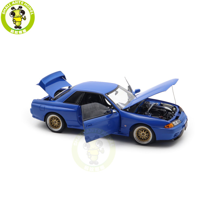 1/18 Nissan Skyline GT-R（R32）V-SPEC II Autoart 77415 Blue Diecast Model Car Gifts For Friends Father