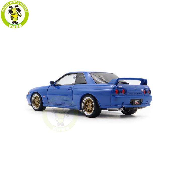 1/18 Nissan Skyline GT-R（R32）V-SPEC II Autoart 77415 Blue Diecast Model Car Gifts For Friends Father