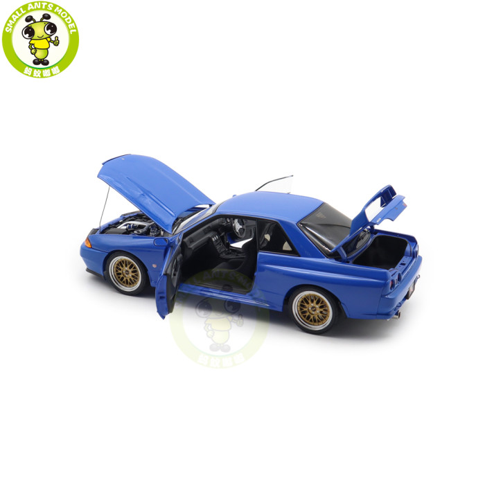 1/18 Nissan Skyline GT-R（R32）V-SPEC II Autoart 77415 Blue Diecast Model Car Gifts For Friends Father