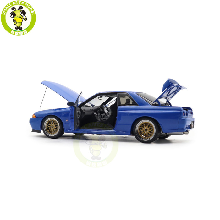 1/18 Nissan Skyline GT-R（R32）V-SPEC II Autoart 77415 Blue Diecast Model Car Gifts For Friends Father