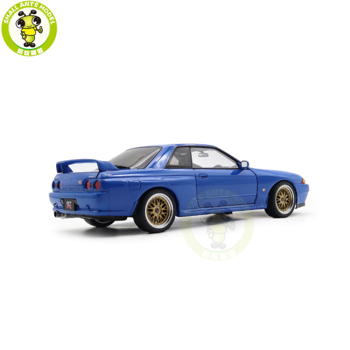 1/18 Nissan Skyline GT-R（R32）V-SPEC II Autoart 77415 Blue Diecast Model Car Gifts For Friends Father