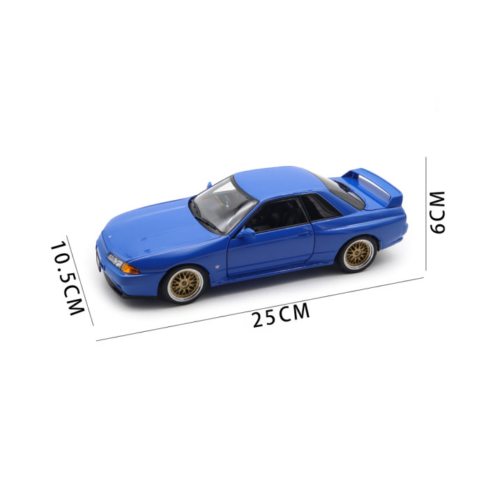 1/18 Nissan Skyline GT-R（R32）V-SPEC II Autoart 77415 Blue Diecast Model Car Gifts For Friends Father