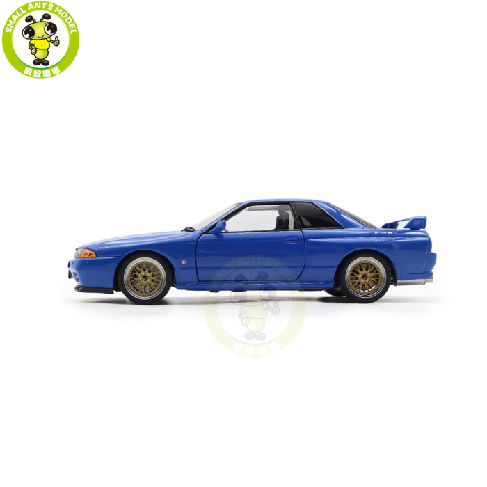 1/18 Nissan Skyline GT-R（R32）V-SPEC II Autoart 77415 Blue Diecast Model Car Gifts For Friends Father