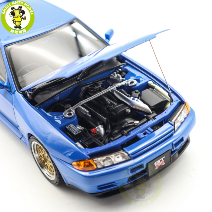 1/18 Nissan Skyline GT-R（R32）V-SPEC II Autoart 77415 Blue Diecast Model Car Gifts For Friends Father