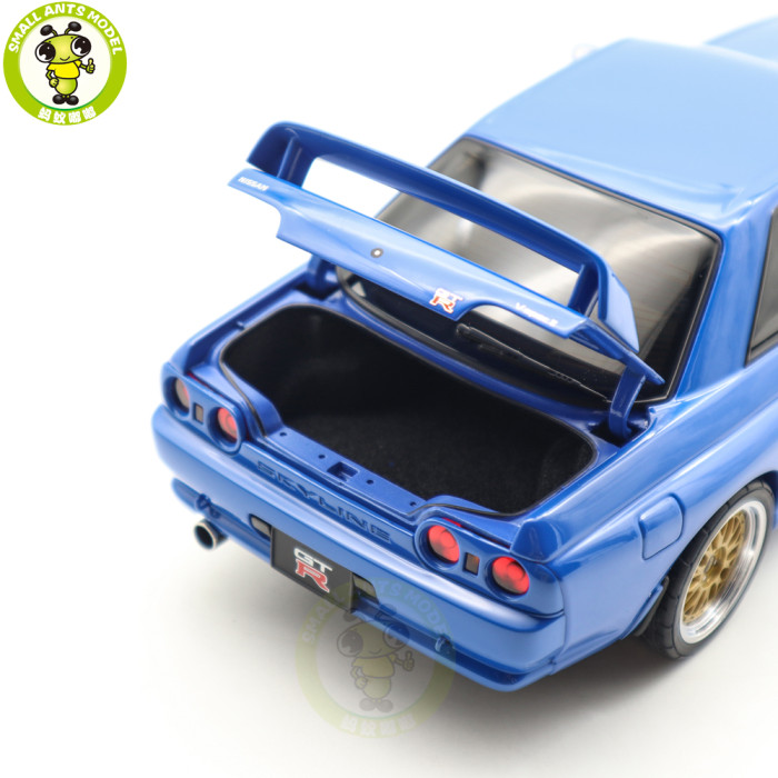 1/18 Nissan Skyline GT-R（R32）V-SPEC II Autoart 77415 Blue Diecast Model Car Gifts For Friends Father