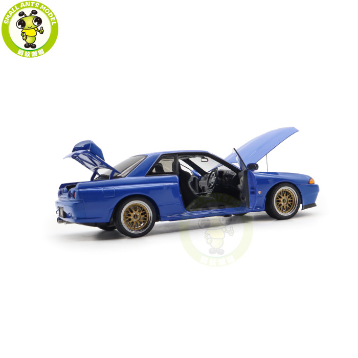 1/18 Nissan Skyline GT-R（R32）V-SPEC II Autoart 77415 Blue Diecast Model Car Gifts For Friends Father