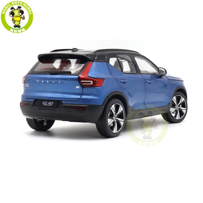 1/18  Volvo XC40 Recharge Electric Car Blue Diecast Model Toy Car Gifts For Friends