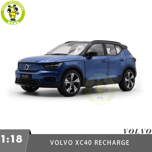 1/18  Volvo XC40 Recharge Electric Car Blue Diecast Model Toy Car Gifts For Friends
