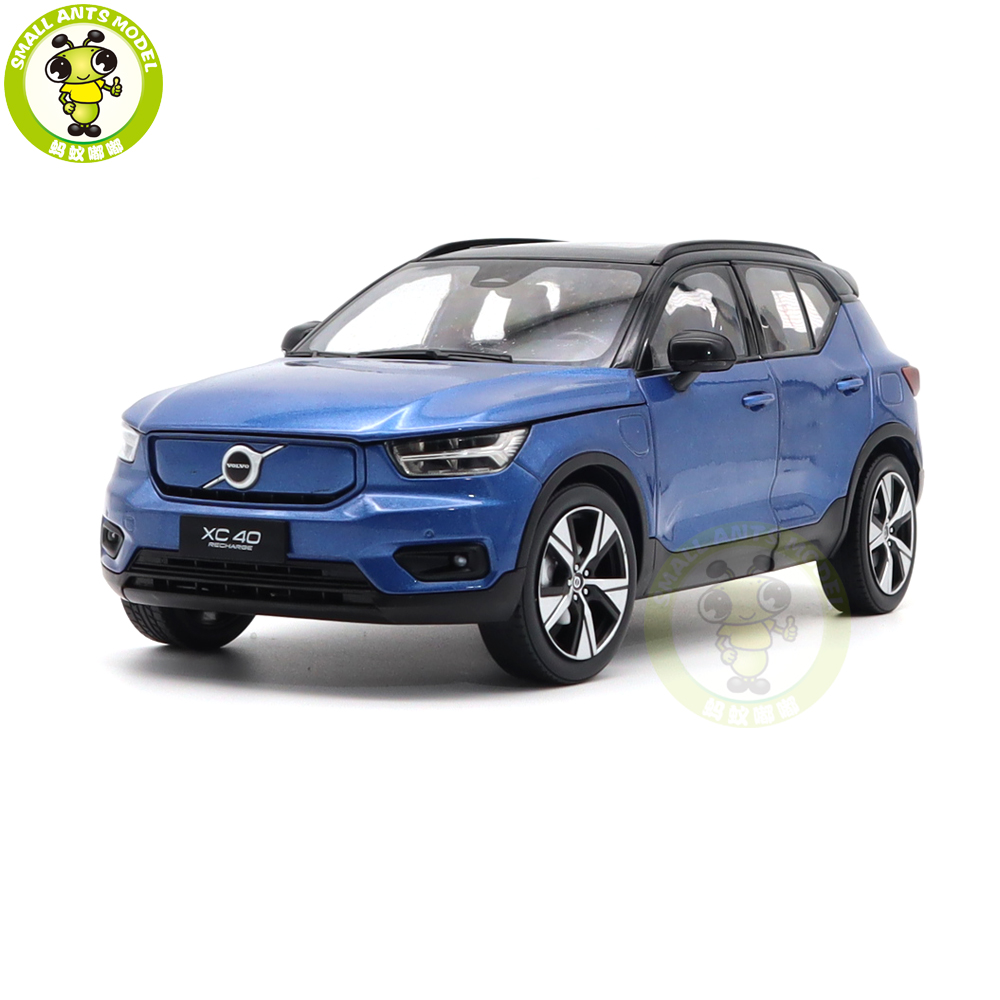 1/18 Volvo XC40 Recharge Electric Car Blue Diecast Model Toy