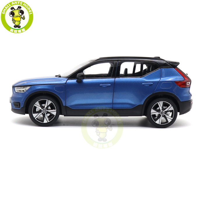 1/18  Volvo XC40 Recharge Electric Car Blue Diecast Model Toy Car Gifts For Friends
