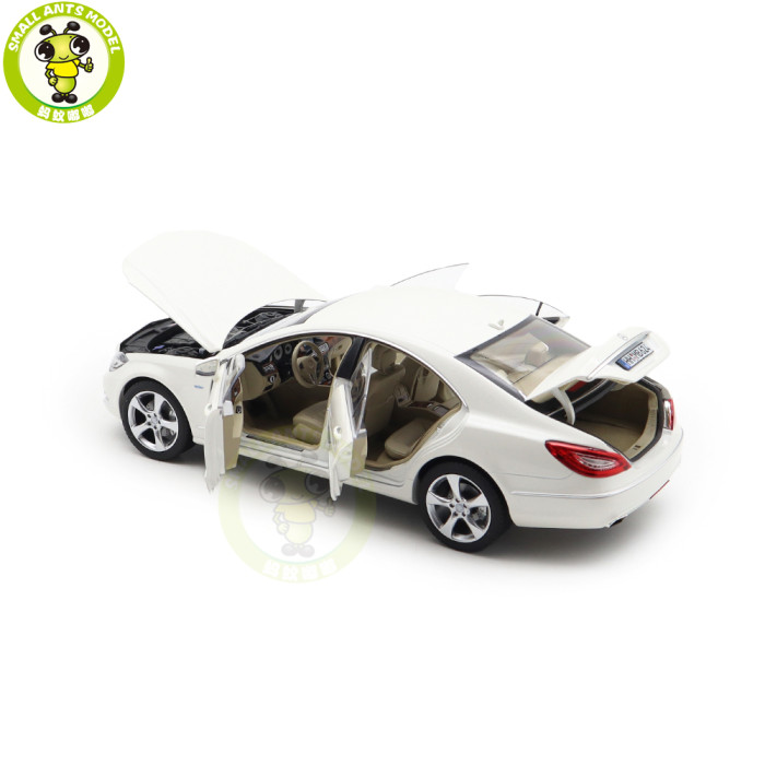 1/18 Mercedes Benz CLS Coupe 2011 NOREV 183943 Diamond White Metallic Diecast Model Toys Car Gifts For Father Friends