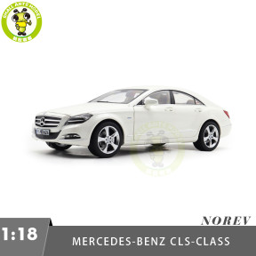 1/18 Mercedes Benz CLS Coupe 2011 NOREV 183943 Diamond White Metallic Diecast Model Toys Car Gifts For Father Friends
