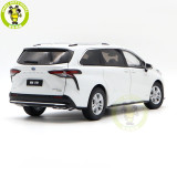 1/18 Toyota SIENNA MPV White Diecast Model Toys Car Gifts For Friends Father