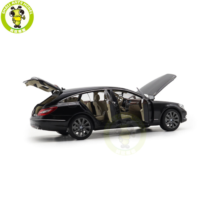 1/18 Mercedes Benz CLS Shooting Brake 2011 NOREV 183944 Obsidian Black Metallic Diecast Model Toys Car Gifts For Father Friends