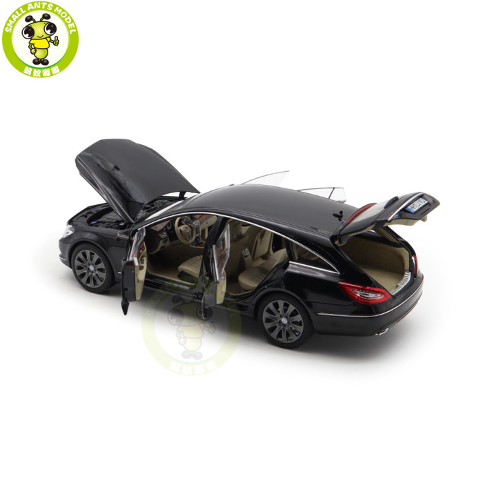 1/18 Mercedes Benz CLS Shooting Brake 2011 NOREV 183944 Obsidian Black Metallic Diecast Model Toys Car Gifts For Father Friends