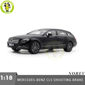 1/18 Mercedes Benz CLS Shooting Brake 2011 NOREV 183944 Obsidian Black Metallic Diecast Model Toys Car Gifts For Father Friends