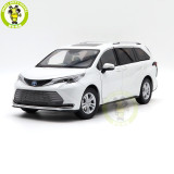 1/18 Toyota SIENNA MPV White Diecast Model Toys Car Gifts For Friends Father