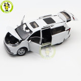 1/18 Toyota SIENNA MPV White Diecast Model Toys Car Gifts For Friends Father