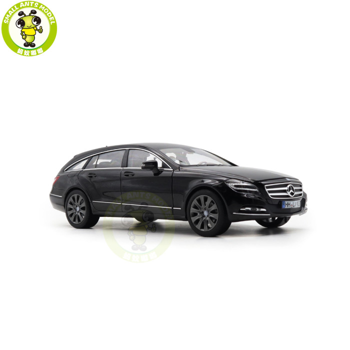 1/18 Mercedes Benz CLS Shooting Brake 2011 NOREV 183944 Obsidian Black Metallic Diecast Model Toys Car Gifts For Father Friends