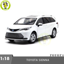 1/18 Toyota SIENNA MPV White Diecast Model Toys Car Gifts For Friends Father