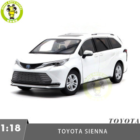 1/18 Toyota SIENNA MPV White Diecast Model Toys Car Gifts For Friends Father