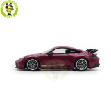 1/18 Porsche 911 992 GT3 2021 Norev 187386 Ruby Star Neo Diecast Model Toys Car Gifts For Friends Father