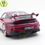 1/18 Porsche 911 992 GT3 2021 Norev 187386 Ruby Star Neo Diecast Model Toys Car Gifts For Friends Father