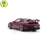 1/18 Porsche 911 992 GT3 2021 Norev 187386 Ruby Star Neo Diecast Model Toys Car Gifts For Friends Father