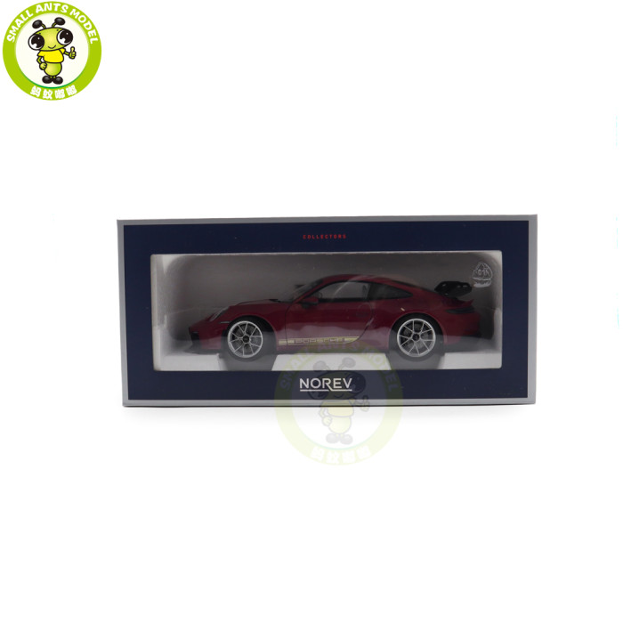 1/18 Porsche 911 992 GT3 2021 Norev 187386 Ruby Star Neo Diecast Model Toys Car Gifts For Friends Father