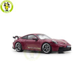 1/18 Porsche 911 992 GT3 2021 Norev 187386 Ruby Star Neo Diecast Model Toys Car Gifts For Friends Father