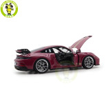 1/18 Porsche 911 992 GT3 2021 Norev 187386 Ruby Star Neo Diecast Model Toys Car Gifts For Friends Father