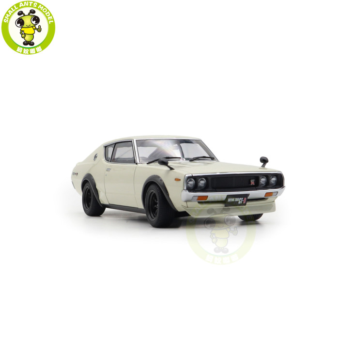 1/18 Nissan Skyline 2000GT-R KPGC110 Tuned Version White Autoart 77467 Model Toy Car Gifts For Father Friends