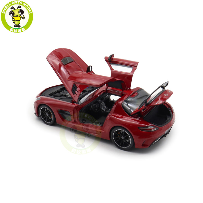 1/18 Minichamps Mercedes-Benz AMG SLS Black Series 2013 Diecast Model Toys Car Gifts For Father Friends
