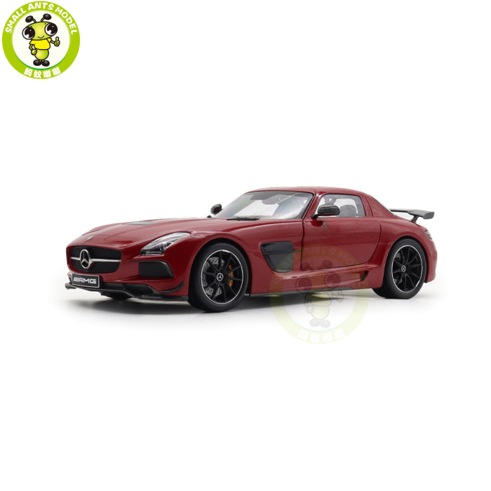 1/18 Minichamps Mercedes-Benz AMG SLS Black Series 2013 Diecast Model Toys Car Gifts For Father Friends