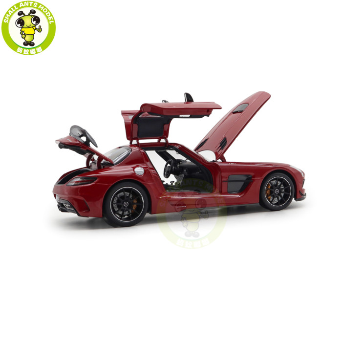 1/18 Minichamps Mercedes-Benz AMG SLS Black Series 2013 Diecast Model Toys Car Gifts For Father Friends