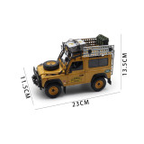1/18 Almost Real 810211 Land Rover Defender 90 Camel Trophy Edition Diecast Model Toy Car Gifts For Friends Father