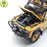 1/18 Almost Real 810211 Land Rover Defender 90 Camel Trophy Edition Diecast Model Toy Car Gifts For Friends Father