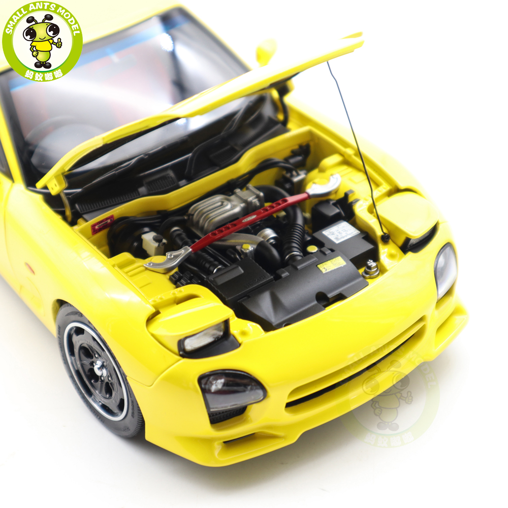 1/18 Mazda RX-7 RX 7 Speed Polar Master Diecast Model Toy Car