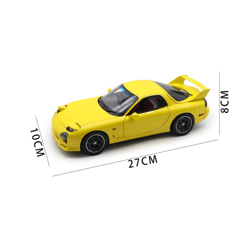1/18 Mazda RX-7 RX 7 Speed Polar Master Diecast Model Toy Car Gifts For Friends Father