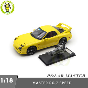 1/18 Mazda RX-7 RX 7 Speed Polar Master Diecast Model Toy Car Gifts For Friends Father