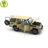 1/18 Toyota Land Cruiser 76 LC76 Almost Real 870102 Beige Diecast Model Toy Car Gifts For Father Friends