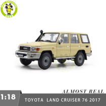 1/18 Toyota Land Cruiser 76 LC76 Almost Real 870102 Beige Diecast Model Toy Car Gifts For Father Friends