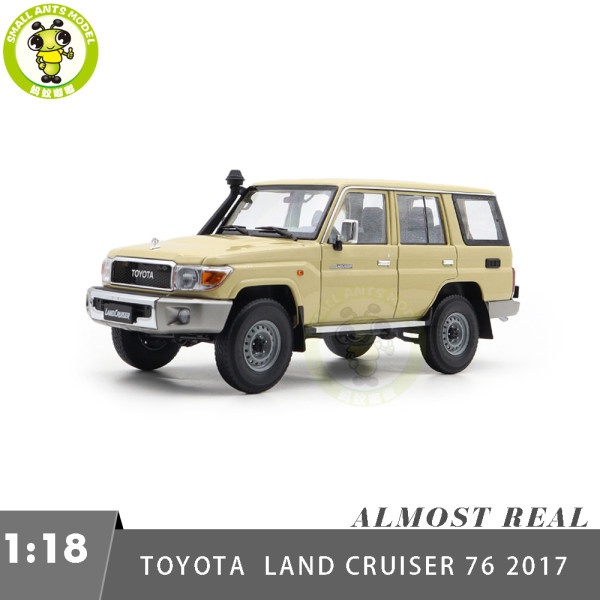 1/18 Toyota Land Cruiser 76 LC76 Almost Real 870102 Beige Diecast Model Toy Car Gifts For Father Friends
