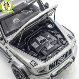 1/18 Mercedes-AMG G63 G Class 4×4² 2023 Almost Real 820829 Arabian Grey Diecast Model Toy Car Gifts For Friends Father
