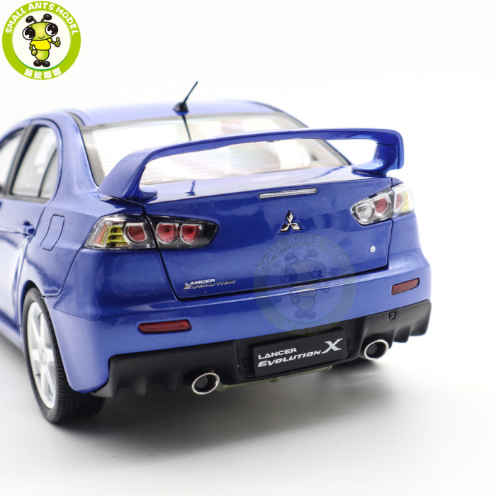 1/18 Mitsubishi Lancer EVO Evolution X 10 With RAYS Volk Racing TE37 / Carbon Hood Diecast Model Car