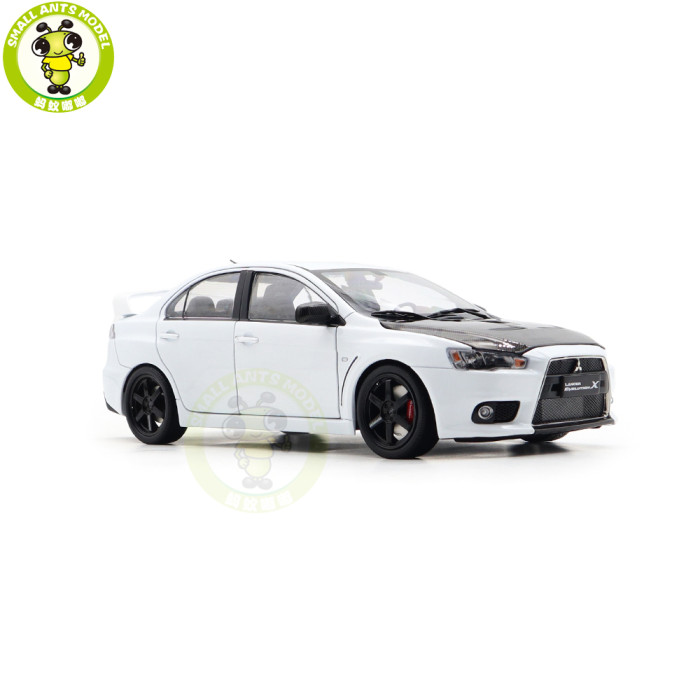 1/18 Mitsubishi Lancer EVO Evolution X 10 With RAYS Volk Racing TE37 / Carbon Hood Diecast Model Car