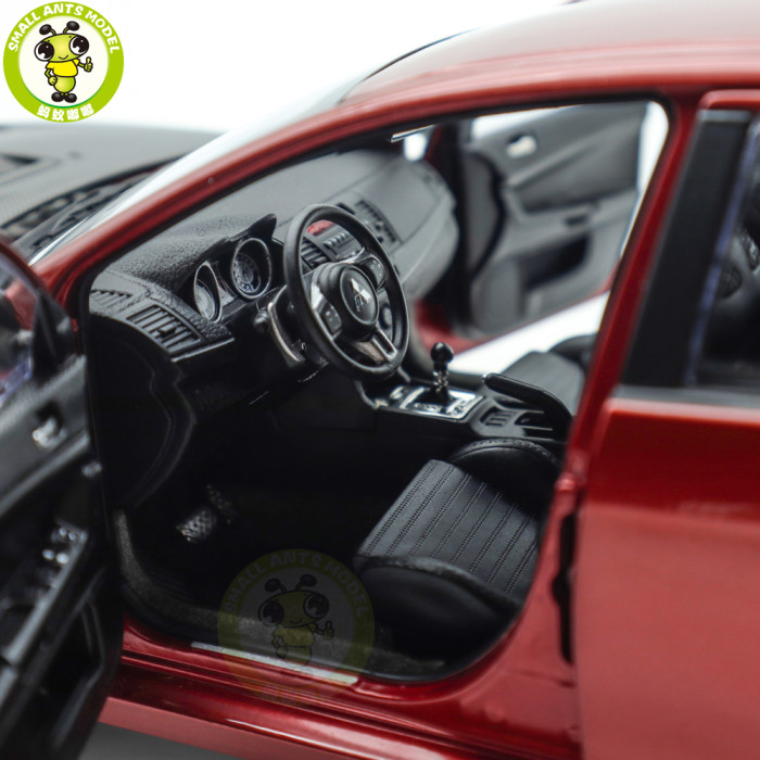 1/18 Mitsubishi Lancer EVO Evolution X 10 With RAYS Volk Racing TE37 / Carbon Hood Diecast Model Car