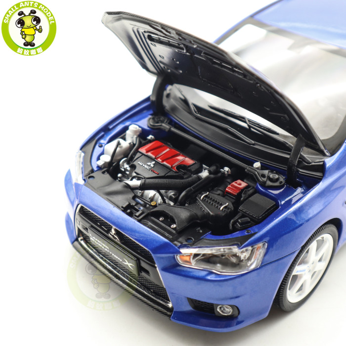 1/18 Mitsubishi Lancer EVO Evolution X 10 With RAYS Volk Racing TE37 / Carbon Hood Diecast Model Car