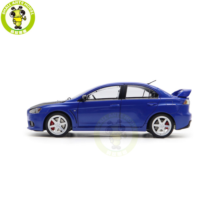 1/18 Mitsubishi Lancer EVO Evolution X 10 With RAYS Volk Racing TE37 / Carbon Hood Diecast Model Car