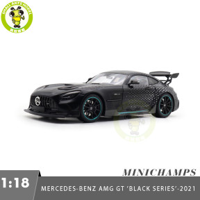1/18 Minichamps Mercedes-AMG GT Black Series 2021 Diecast Model Toys Car Gifts For Father Friends
